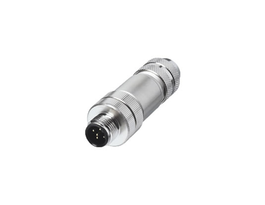 M12 5Pin 屏蔽插頭、公頭
