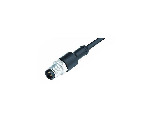 M12 4Pin 電纜連接器、直頭、公頭